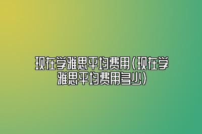 现在学雅思平均费用(现在学雅思平均费用多少)