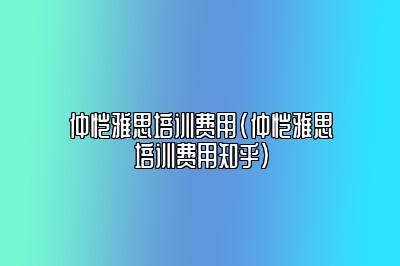 仲恺雅思培训费用(仲恺雅思培训费用知乎)