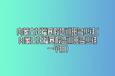 内蒙古托福寒假培训班多少钱(内蒙古托福寒假培训班多少钱一个月)