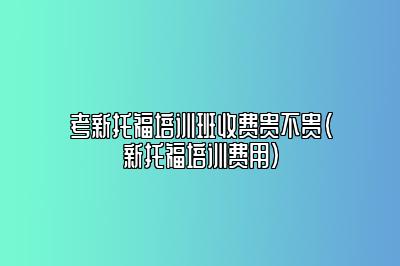 考新托福培训班收费贵不贵(新托福培训费用)