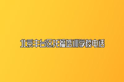 北京丰台区托福培训学校电话