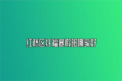 红桥区托福寒假班哪家好