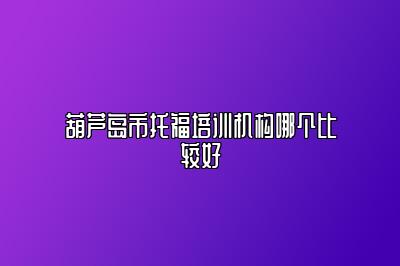 葫芦岛市托福培训机构哪个比较好