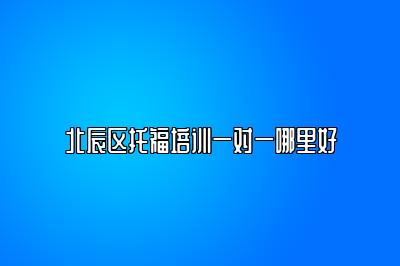 北辰区托福培训一对一哪里好