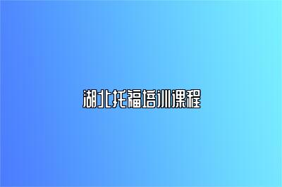 湖北托福培训课程