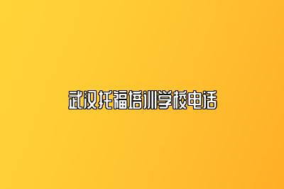 武汉托福培训学校电话