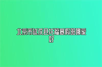 北京市延庆县托福寒假班哪家好