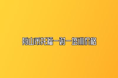 舟山市托福一对一培训价格