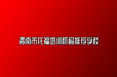 渭南市托福培训机构推荐学校