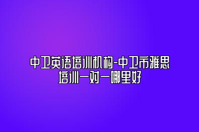 中卫英语培训机构-中卫市雅思培训一对一哪里好