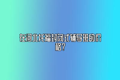 在河北托福封闭式辅导班的价格？