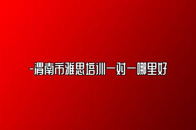 -渭南市雅思培训一对一哪里好