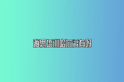 雅思培训哈尔滨有吗