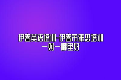 伊春英语培训-伊春市雅思培训一对一哪里好