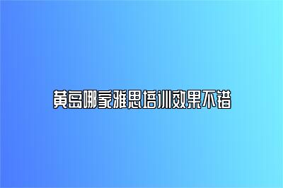 黄岛哪家雅思培训效果不错