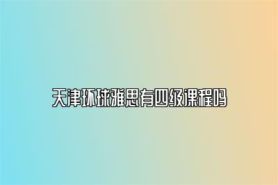 天津环球雅思有四级课程吗