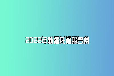 2022年新疆托福报名费