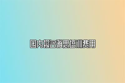 国内报名雅思培训费用