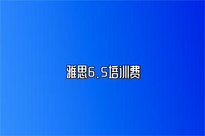 雅思6.5培训费