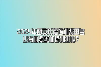 2024年西安托福培训费用多少有必要参加培训班吗?