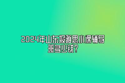 2024年山东报雅思小课辅导班多少钱？