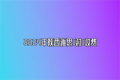 2024年陕西雅思1对1收费