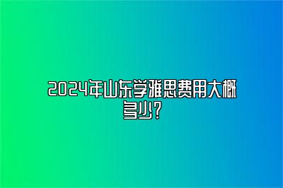 2024年山东学雅思费用大概多少？