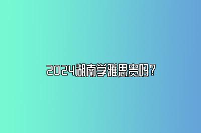 2024湖南学雅思贵吗?