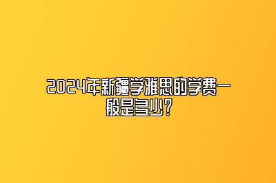 2024年新疆学雅思的学费一般是多少？