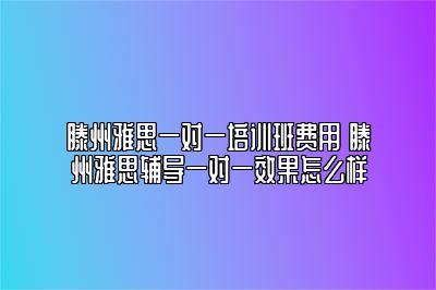滕州雅思一对一培训班费用 滕州雅思辅导一对一效果怎么样
